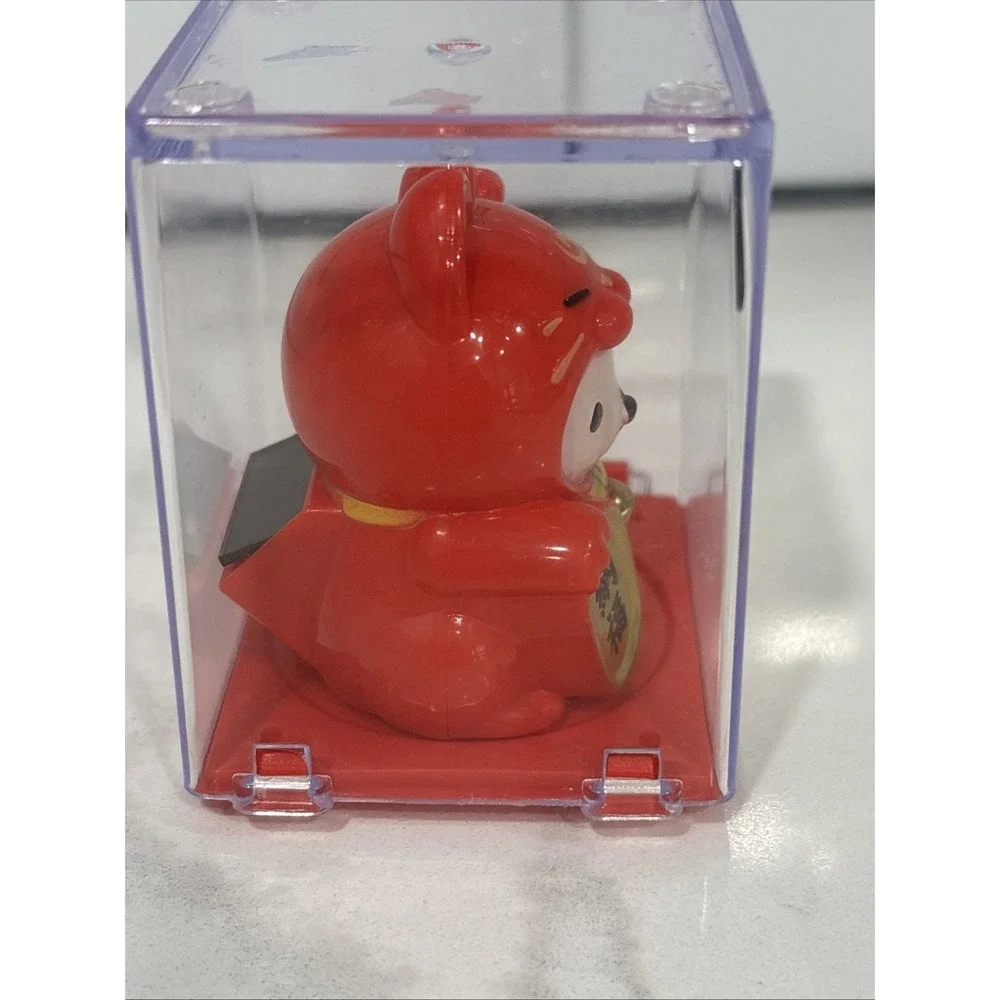 Solar Powered Maneki Neko Welcoming Lucky Fortune Cat-white 2.5
